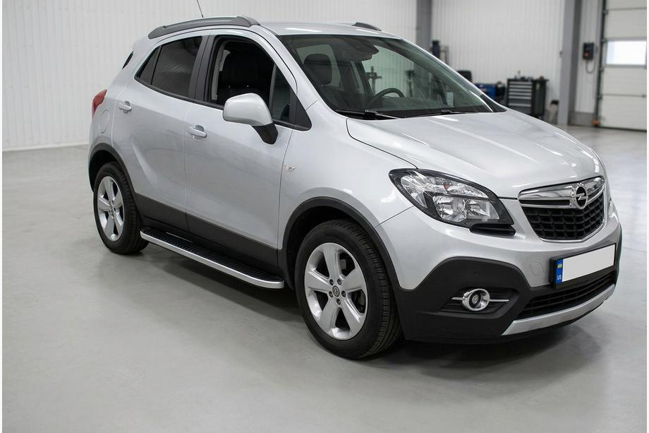 Opel Mokka 2012-2021 Marchepieds Latéraux Tayga Grey (2 pcs, Aluminium) Image