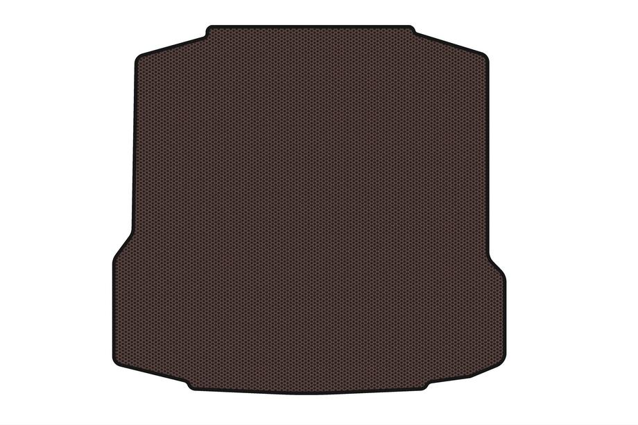 Skoda Rapid 2012-2019 Tapis de coffre en caoutchouc Carsuit (Liftback, marron) Image