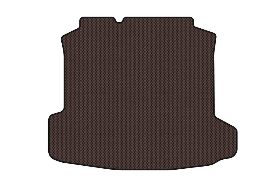 Volkswagen Polo 2010-2017 Tapis de coffre en caoutchouc Carsuit (SD, marron) Photo 1