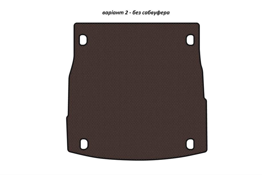 Alfa Romeo Stelvio 2016- Tapis de coffre en caoutchouc Carsuit V-2 (sans caisson de basses, marron) Photo 1