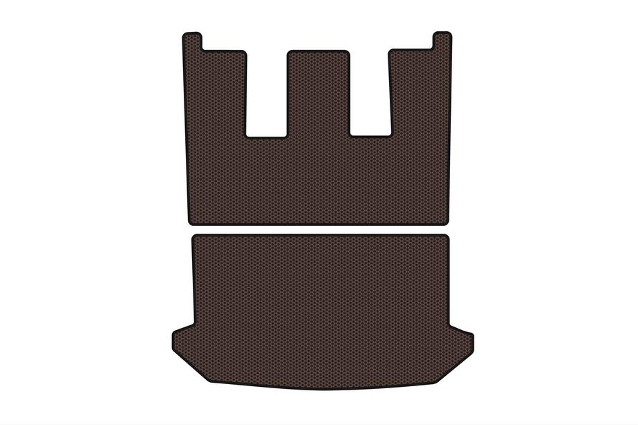 Citroen C-8 2002-2014 Tapis de coffre en caoutchouc Carsuit V1 (Marron) Photo 1