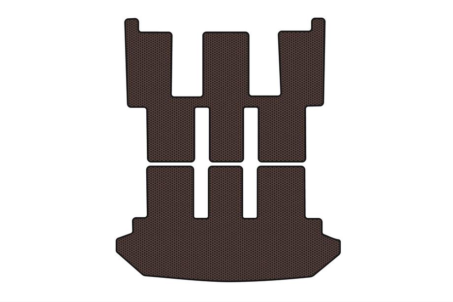 Peugeot 807 2002-2014 Tapis de coffre en caoutchouc Carsuit V2 (Marron) Photo 1