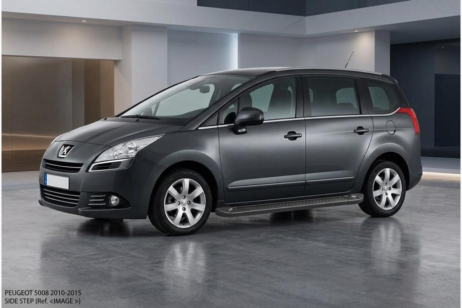 Peugeot 5008 2009-2016 Marchepieds Latéraux Allmond Black (2 pcs, Aluminium) Image