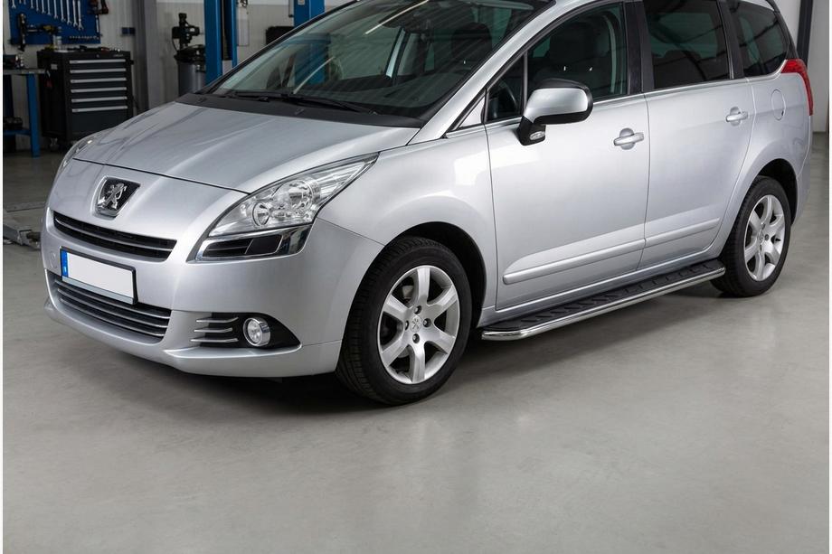 Peugeot 5008 2009-2016 Marchepieds Latéraux Maydos V1 (2 pcs, Aluminium & Inox) Image