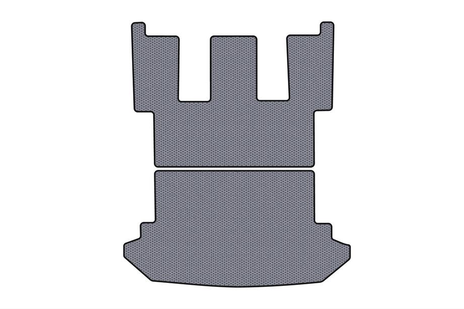 Peugeot 807 2002-2014 Tapis de coffre en caoutchouc Carsuit (Gris) Photo 1