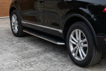 Porsche Cayenne 2003–2010 Marchepieds Latéraux Maydos V1 (2 pcs, Aluminium & Inox) photo 1