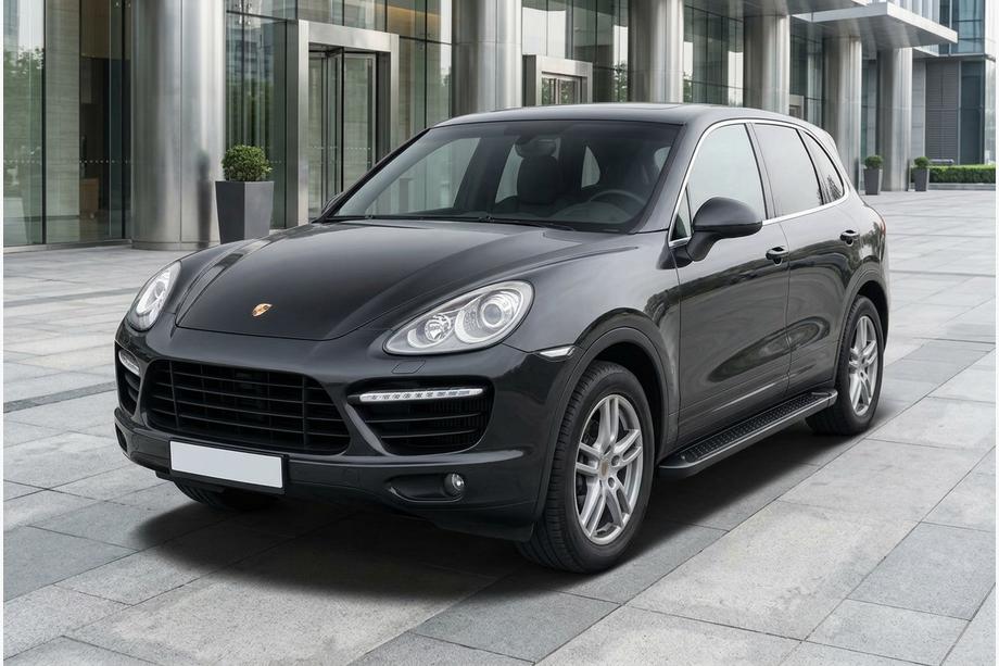 Porsche Cayenne 2010-2017 Marchepieds Latéraux Allmond Black (2 pcs, Aluminium) Image