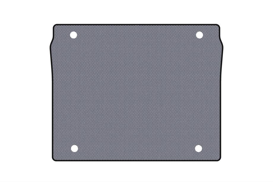 Fiat Doblo II 2010-2022 Tapis de coffre en caoutchouc Carsuit (5 places/Empattement court, gris) Photo 1