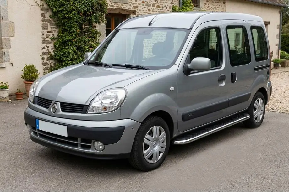 Renault Kangoo 1998-2008 Marchepieds Latéraux Maydos V1 (2 pcs, Aluminium & Inox) Image