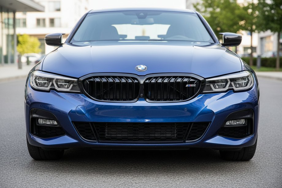 BMW 3 Series G20/G21 2018- Grilles M-Look V1 (2018-2022, Noir Brillant) Sans emplacement pour caméra Photo 1