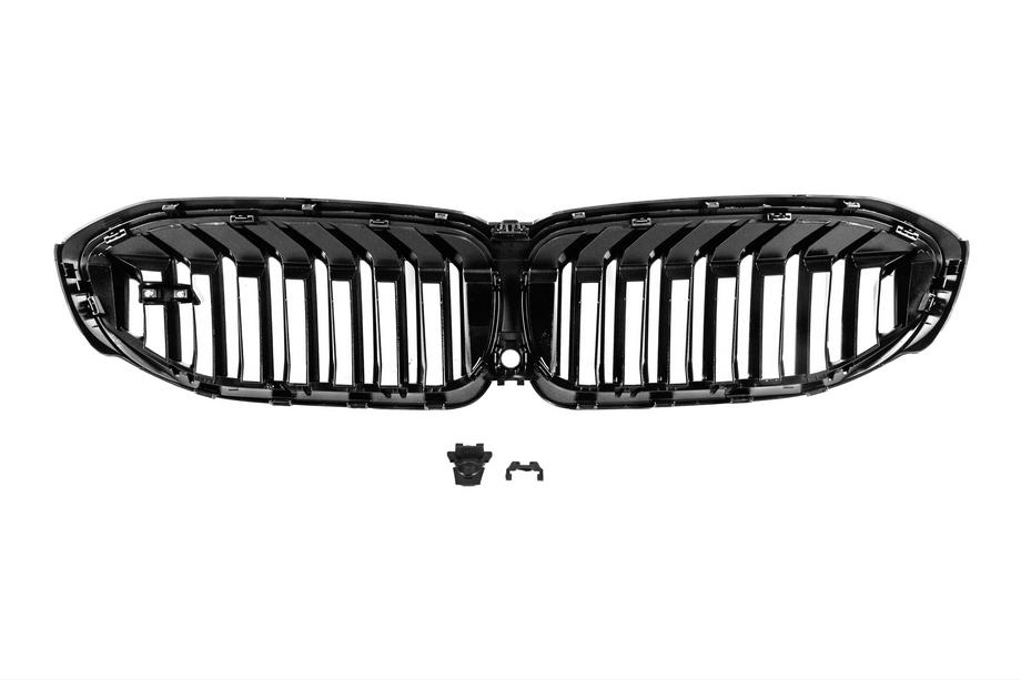 BMW 3 Series G20/G21 2018- Grilles M-Look V1 (2018-2022, Noir Brillant) Sans emplacement pour caméra Photo 5