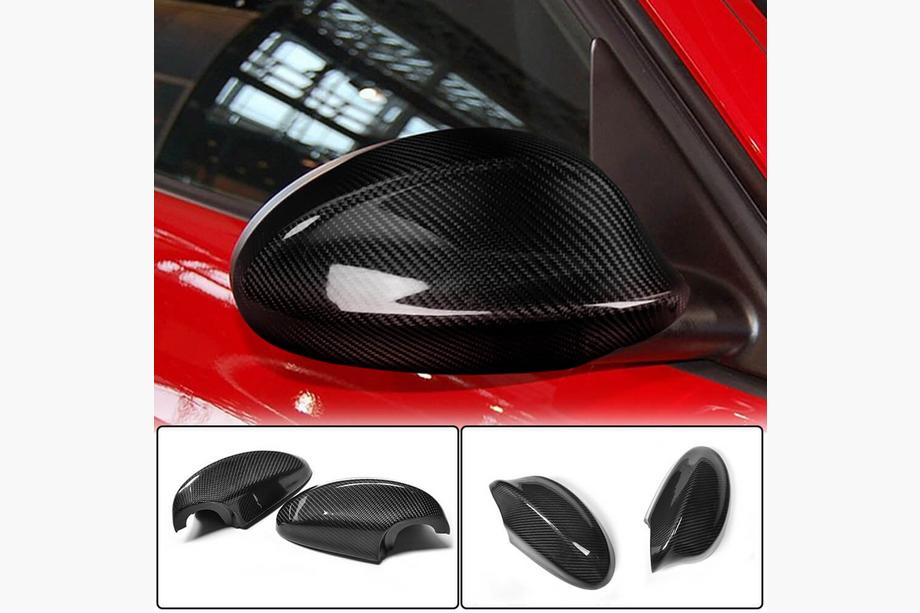 BMW 3 Series E90/E91 2005-2011 Coques de Rétroviseurs (pour 2006-2010, Carbone) Image