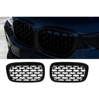 Grilles de calandre Diamond Black (2018-2021, encadrement noir) BMW X3 G01 2018- photo 1