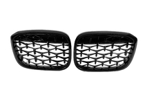 BMW X4 G02 2018- Grilles de calandre Diamond Black (2018-2021, encadrement noir) photo 2