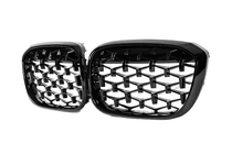 BMW X4 G02 2018- Grilles de calandre Diamond Black (2018-2021, encadrement noir) photo 3