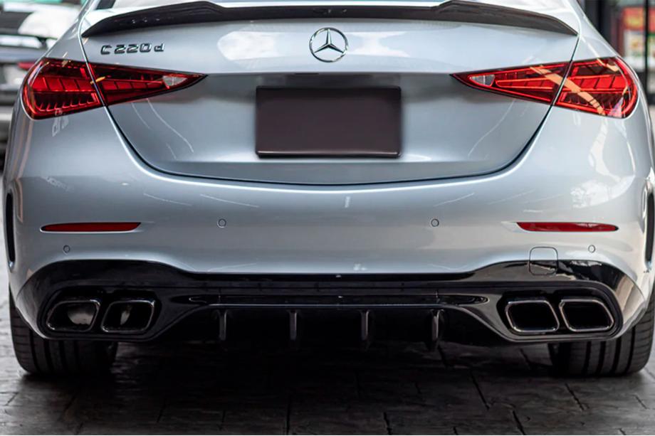 Mercedes C-class W206 2022- Diffuseur arrière avec embouts d’échappement (design AMG C63) Photo 1