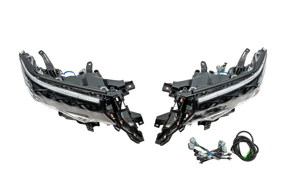 Toyota Land Cruiser Prado 150 2009-2023 Phares Avant Lexus-Design-3-LED V2 (2017+, Lot de 2) Photo 6