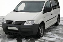 Volkswagen Caddy 2004-2010 Pare-buffle WT004 Noir (Inox) photo 1