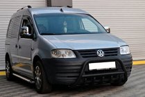 Volkswagen Caddy 2004-2010 Pare-buffle WT003 Noir Inox photo 2