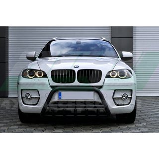Pare-buffle WT003 Noir Inox BMW X5 E70 2007-2013 photo 2