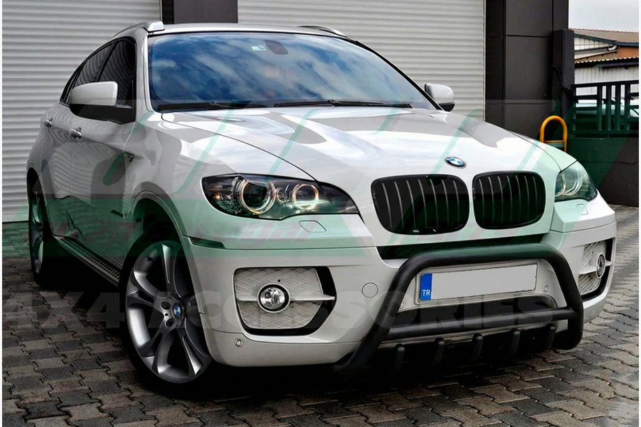 BMW X5 E70 2007-2013 Pare-buffle WT003 Noir Inox Image