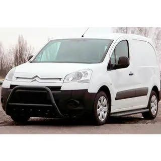 Pare-buffle WT003 Noir Inox Citroen Berlingo 2008-2018 photo 1