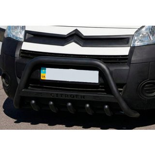 Pare-buffle WT004 Noir (Inox) Citroen Berlingo 2008-2018 photo 1
