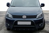 Volkswagen Caddy 2010-2015 Pare-buffle WT003 Noir Inox photo 2