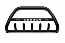 Volkswagen Sharan 1995-2010 Pare-buffle WT004 Noir (Inox) photo 4