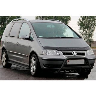 Pare-buffle WT004 Noir (Inox) Volkswagen Sharan 1995-2010 photo 1
