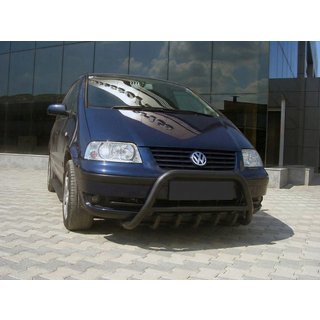 Pare-buffle WT003 Noir Inox Volkswagen Sharan 2010-2023 photo 1