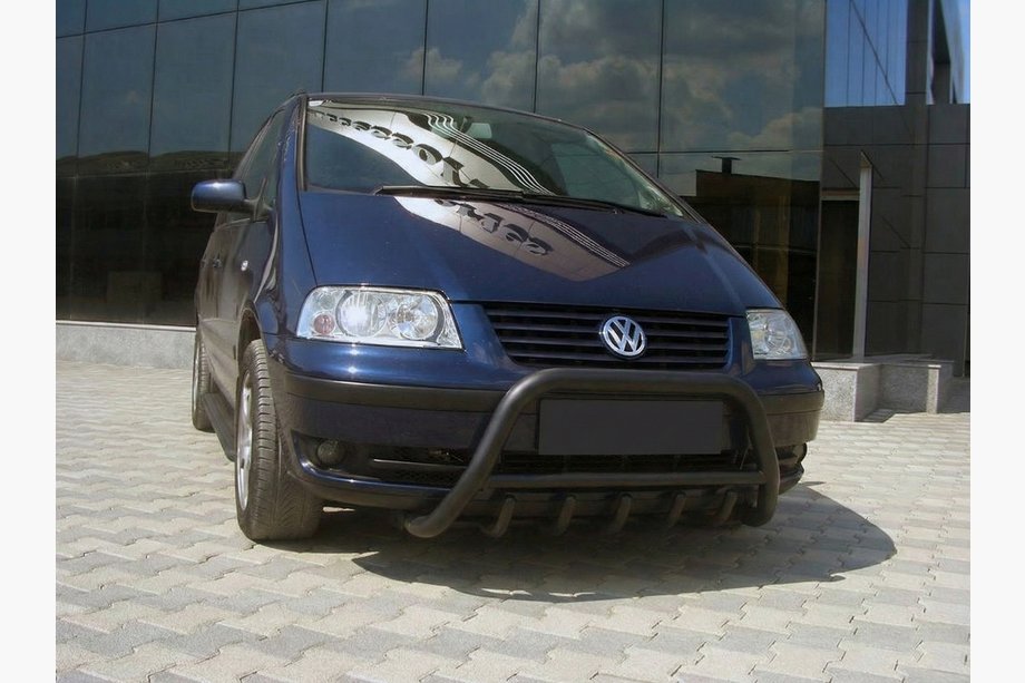 Volkswagen Sharan 2010-2023 Pare-buffle WT003 Noir Inox Image