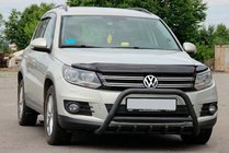 Volkswagen Tiguan 2007-2016 Pare-buffle WT003 Noir Inox photo 1