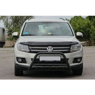 Pare-buffle WT003 Noir Inox Volkswagen Tiguan 2007-2016 photo 4