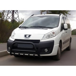 Pare-buffle WT003 Noir Inox Fiat Scudo 2007-2015 photo 1