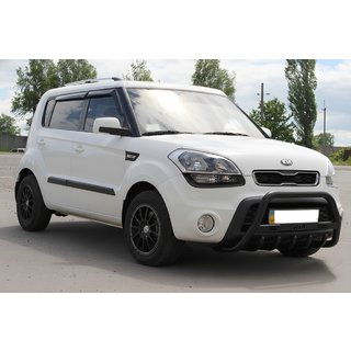 Pare-buffle WT004 Noir (Inox) Kia Soul I 2008-2013 photo 2