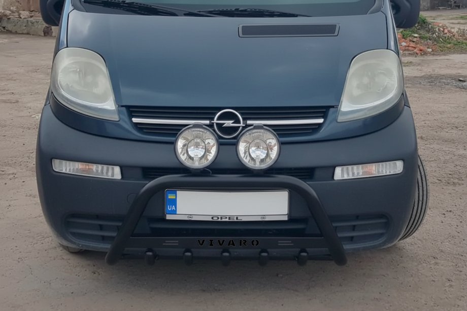 Opel Vivaro 2001–2015 Pare-buffle WT004 Noir (Inox) Image