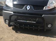 Renault Trafic 2001–2015 Pare-buffle WT004 Noir (Inox) photo 5