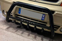 Renault Trafic 2001–2015 Pare-buffle WT004 Noir (Inox) photo 2