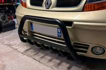 Renault Trafic 2001–2015 Pare-buffle WT004 Noir (Inox) photo 1