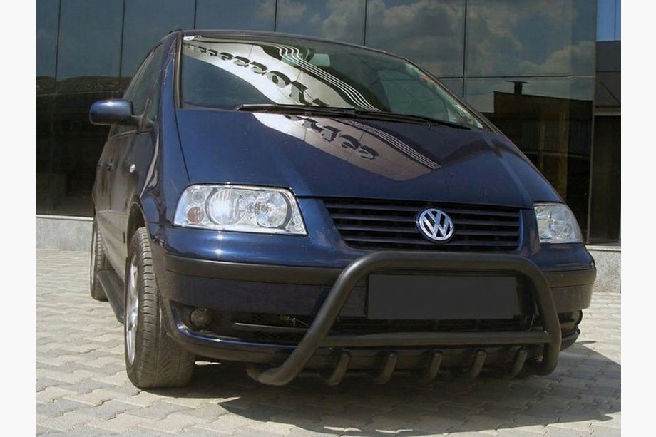 Ford Galaxy 1995-2006 Pare-buffle WT003 Noir Inox Image