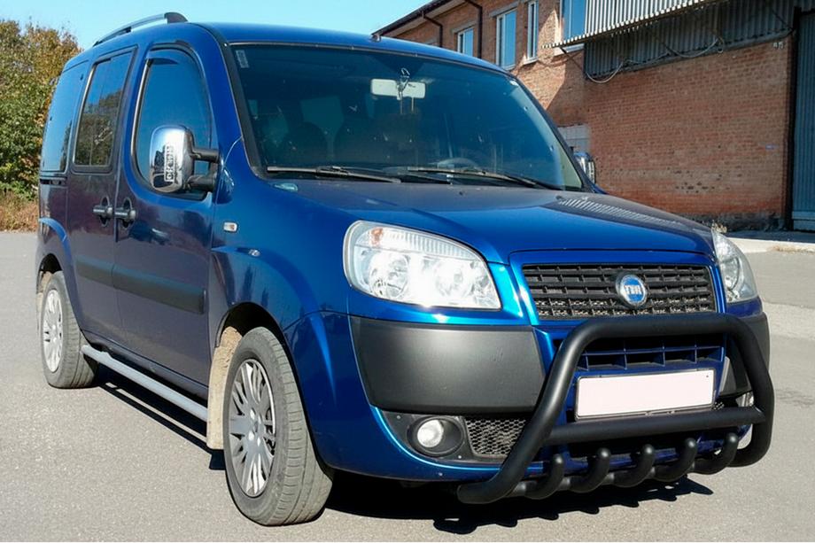 Fiat Doblo I 2001-2005 Pare-buffle WT003 Noir Inox Image