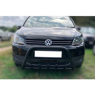 Pare-buffle WT004 Noir (Inox) Volkswagen Touran 2010-2015 photo 1
