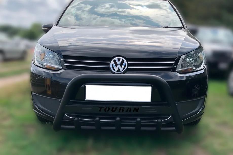 Volkswagen Touran 2010-2015 Pare-buffle WT004 Noir (Inox) Image
