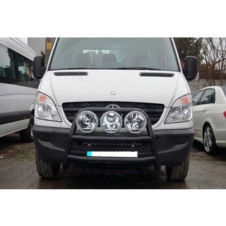 Pare-buffle haut WT018 Noir (inox) Mercedes Sprinter W906 2006–2018 photo 2