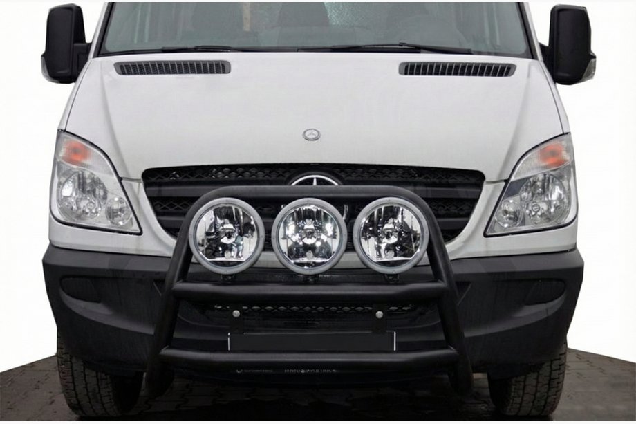 Mercedes Sprinter W906 2006–2018 Pare-buffle haut WT018 Noir (inox) Image