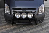 Ford Transit 2000–2014 Pare-buffle WT018 Noir (2006-2014, Inox) photo 2