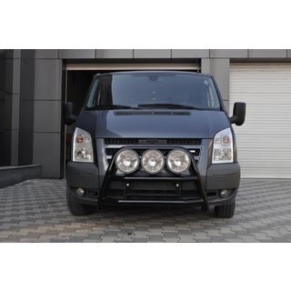 Pare-buffle WT018 Noir (2006-2014, Inox) Ford Transit 2000–2014 photo 1