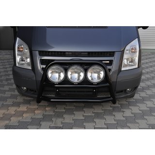 Pare-buffle WT018 Noir (2006-2014, Inox) Ford Transit 2000–2014 photo 2