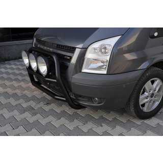 Pare-buffle WT018 Noir (2006-2014, Inox) Ford Transit 2000–2014 photo 3